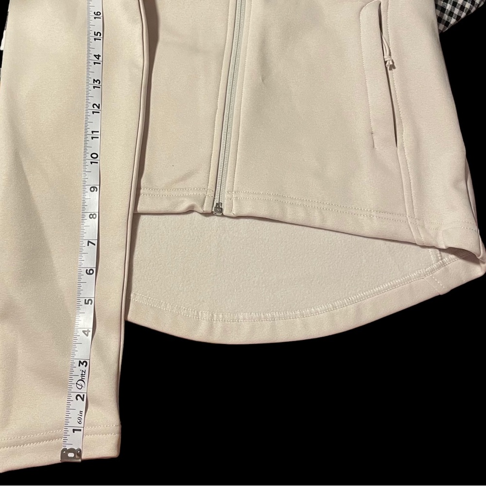 North Face Women's Ivory Color Hoodie, Size S/P, Zip up, Pre-Owned - Picture 11 of 14